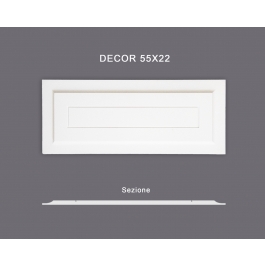 Panel B 90x70 liscio - Pannello in MDF Light bianco - Decorget