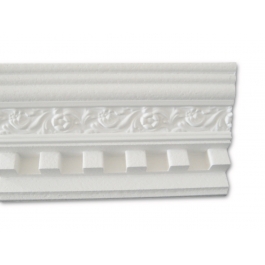 Romana Bianca - Cornice in polistirene gessato bianco - Decorget