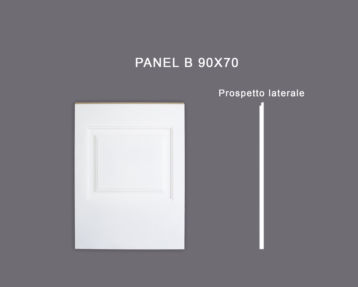 Panel B 90x70 - Pannello in MDF Light bianco - Decorget